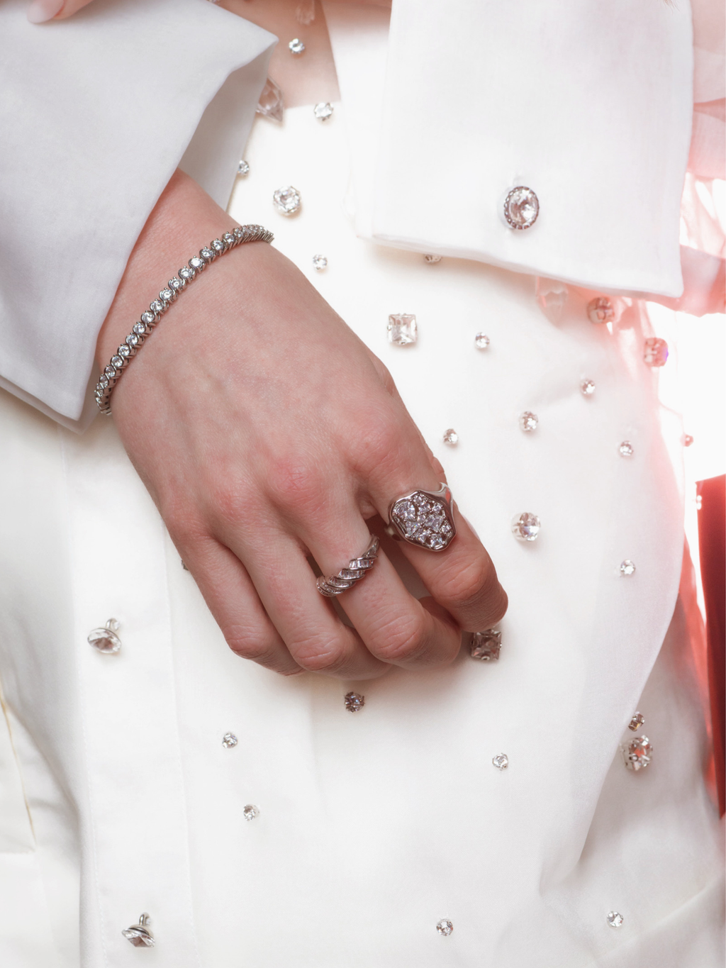 Silver Holly Tennis Bracelet