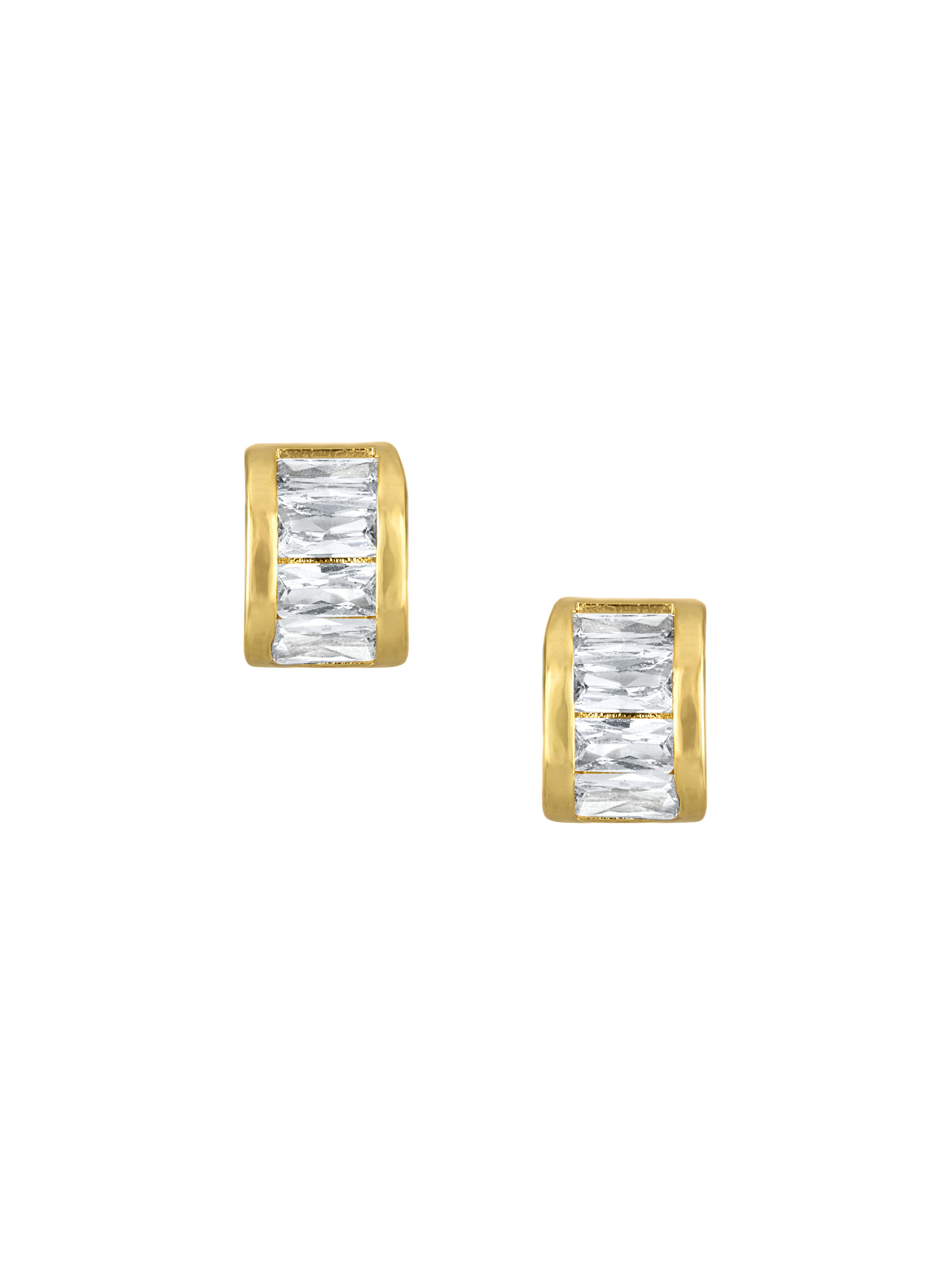 Hyacinth Baguette Stud Earring