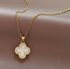 Pearl Shell Diamond Clover - Love. Luck. Hope & Faith