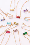CZ Birthstone Necklace
