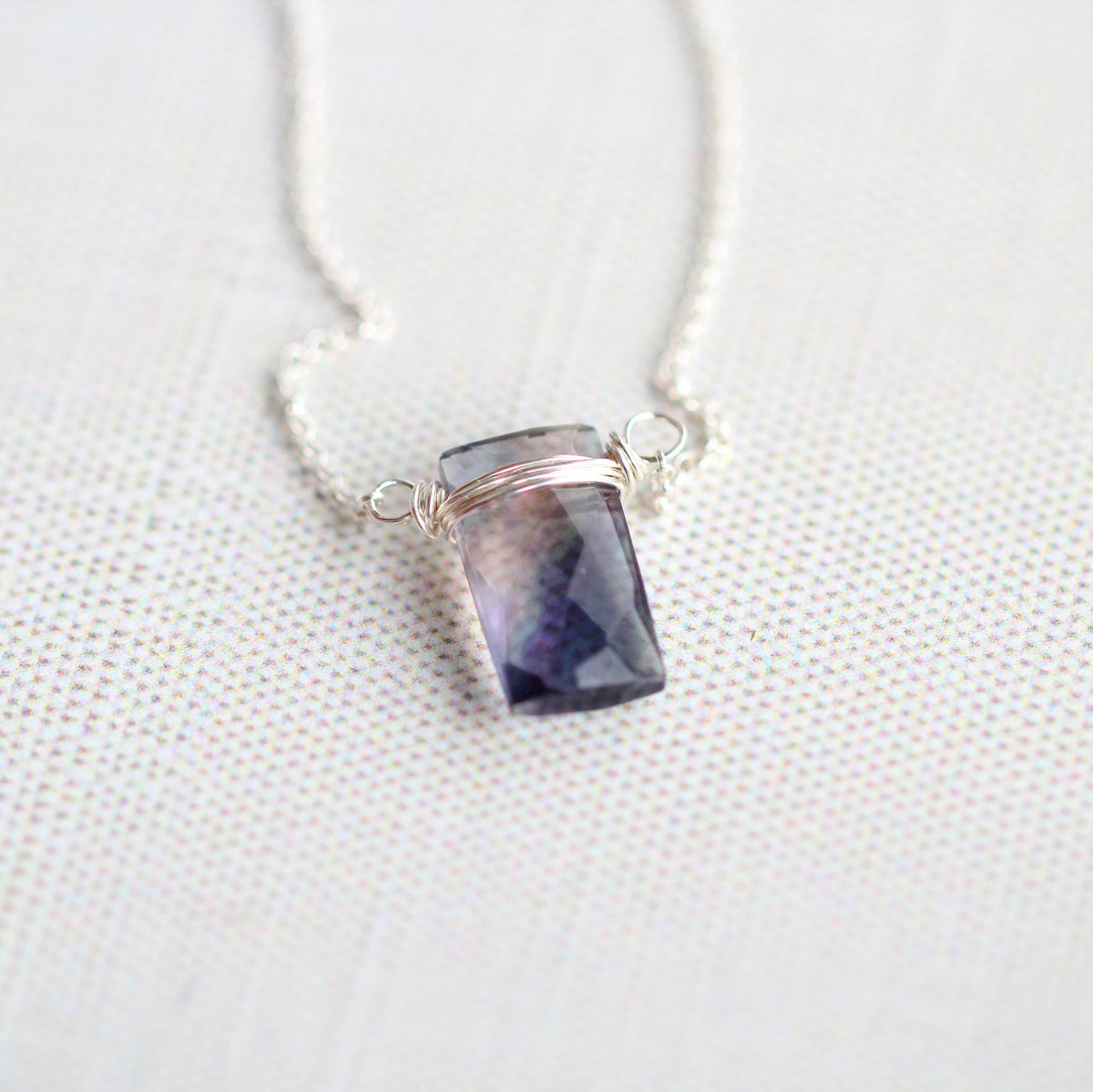 Fluorite Baguette Necklace