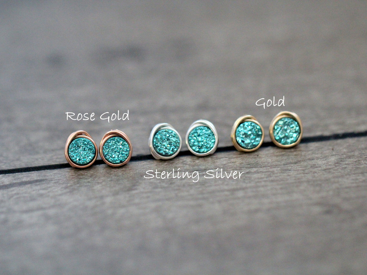 Micro Studs - Teal