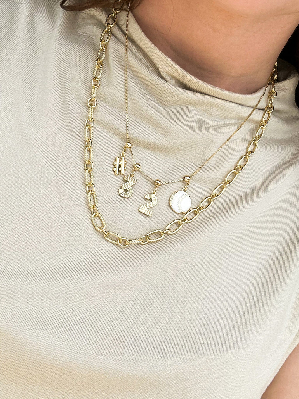Number Symbol Grip Charm