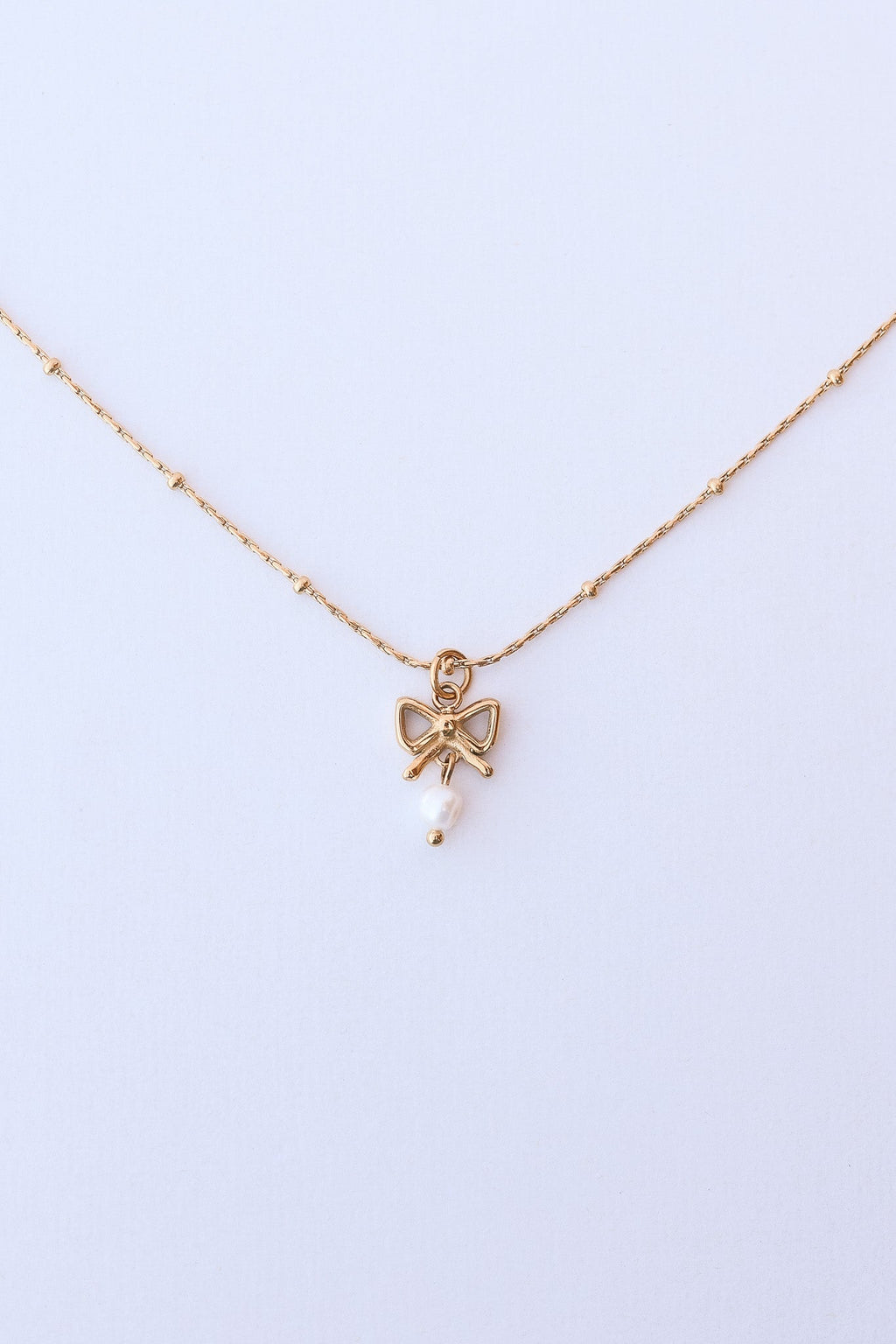 Jane Bow Necklace