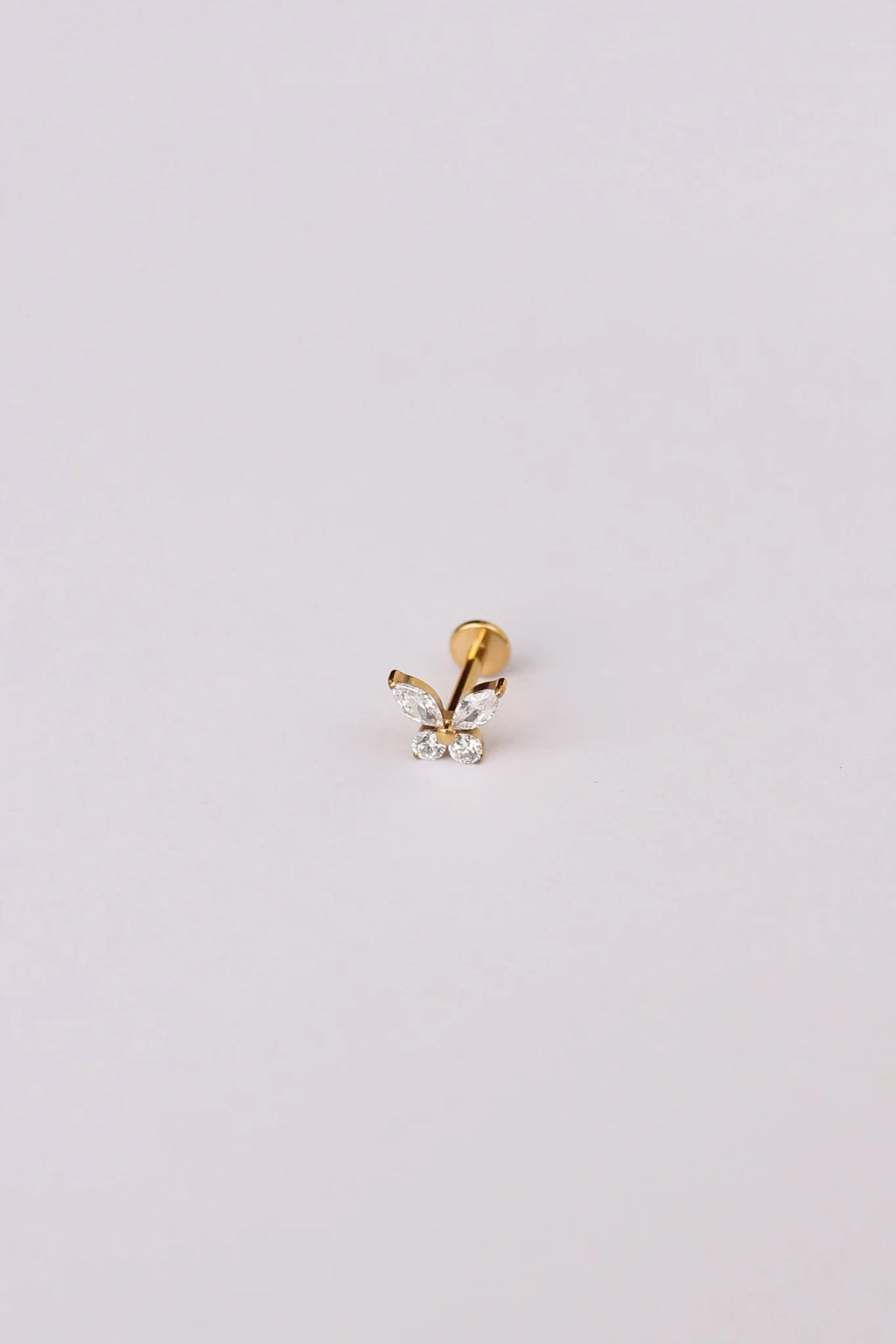 Crystal Butterfly Flat Back Stud