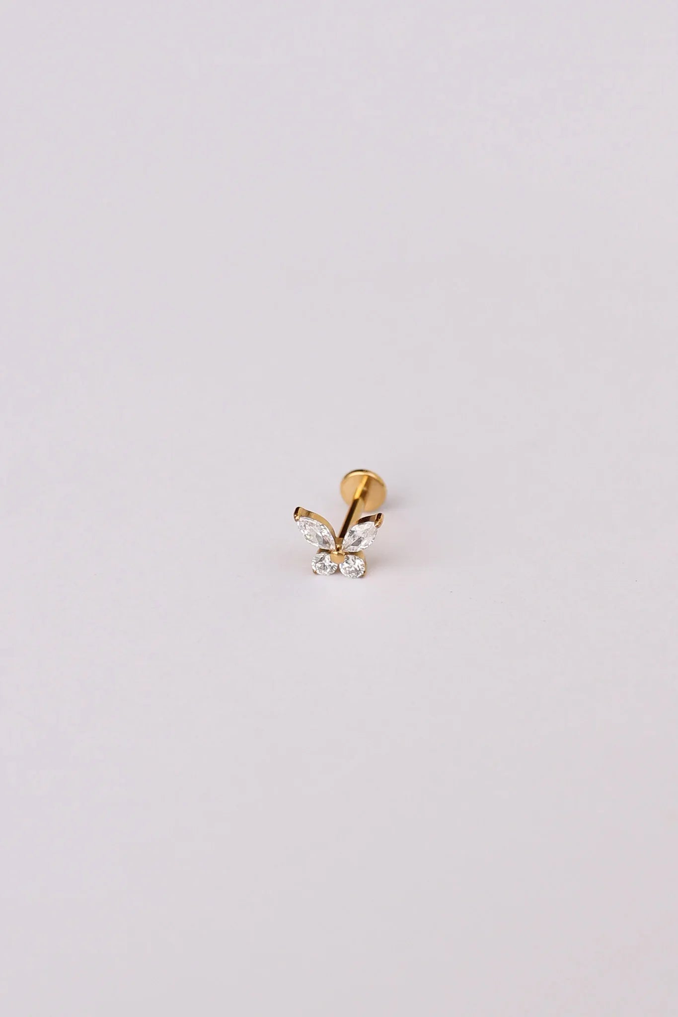 Crystal Butterfly Flat Back Stud