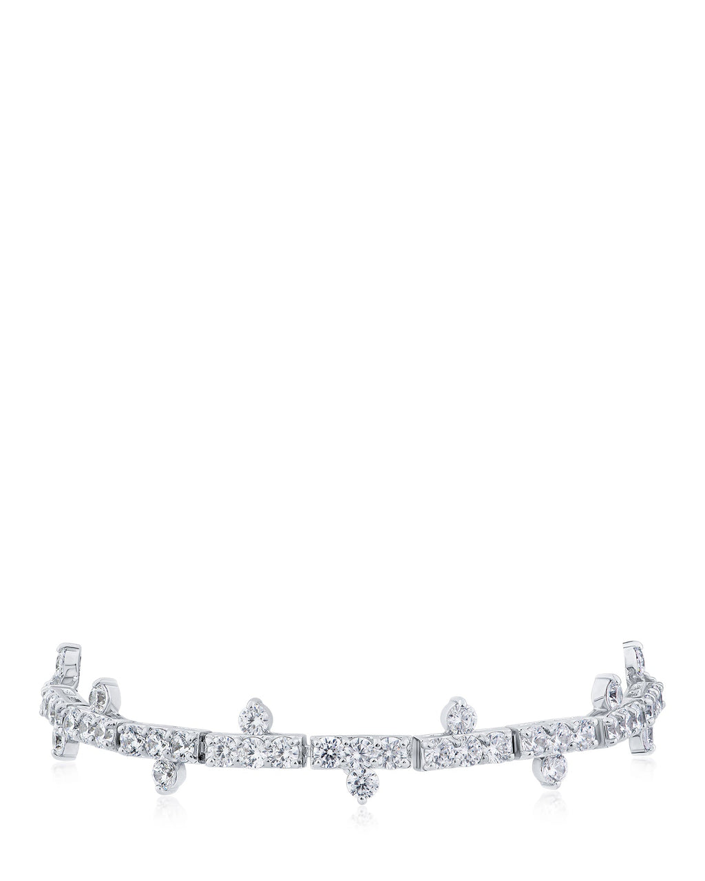 Spiked CZ Tennis Bracelet