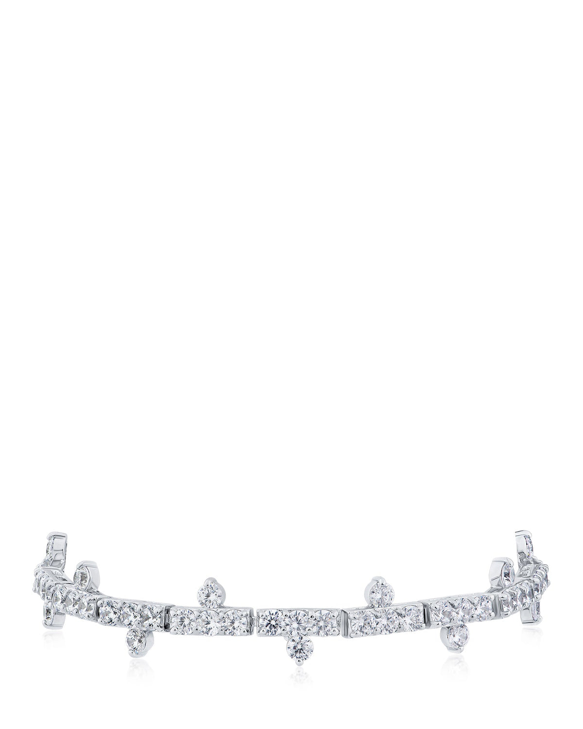 Spiked CZ Tennis Bracelet