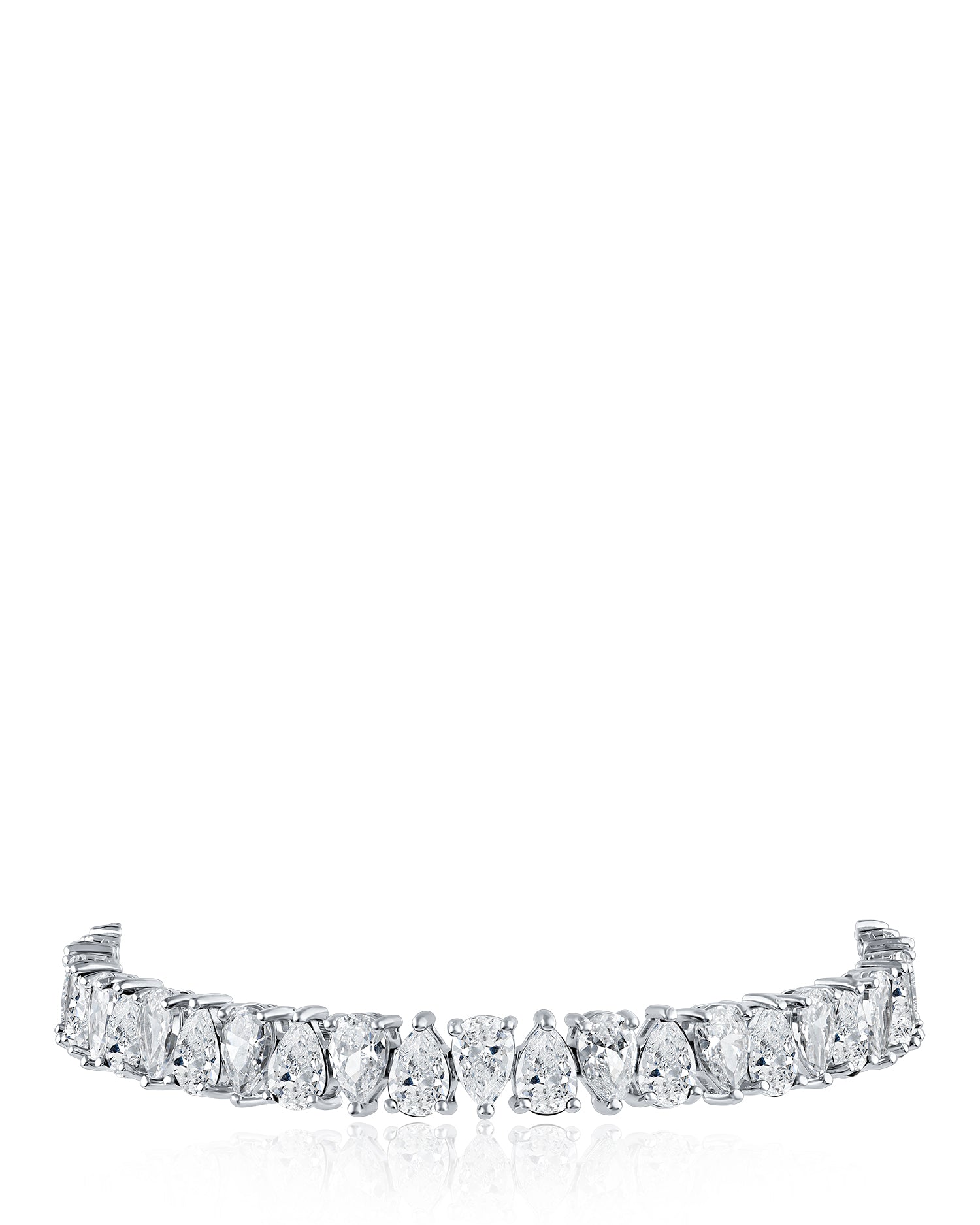 Alternating Pear CZ Bracelet