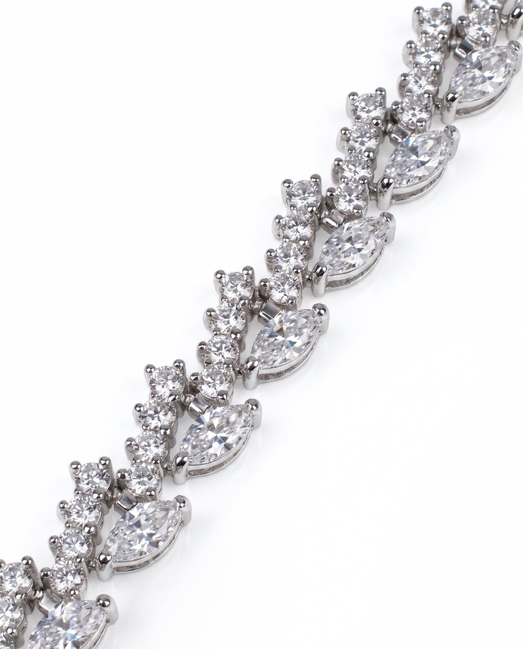 Round and Marquise CZ Bracelet