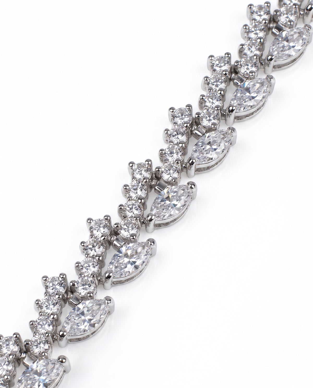 Round and Marquise CZ Bracelet