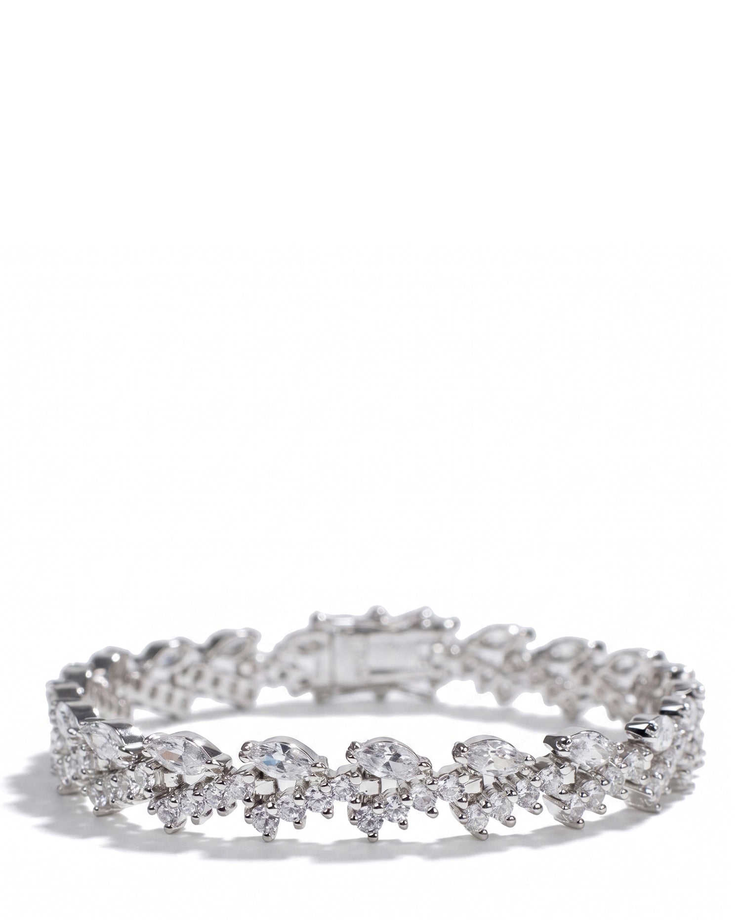 Round and Marquise CZ Bracelet