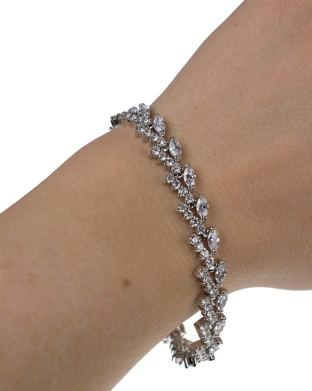 Round and Marquise CZ Bracelet