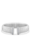 Rhodium Coil Bracelet