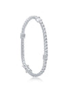 Round and Baguette CZ Bracelet