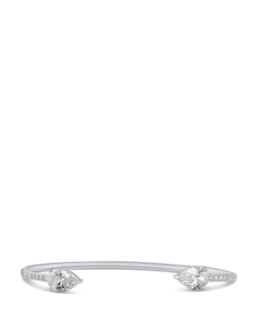 Pear CZ Open Cuff