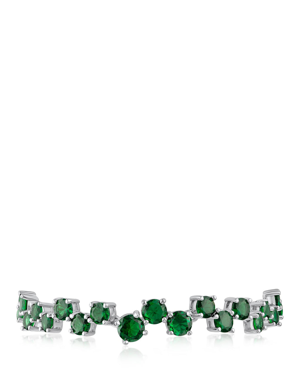 Round CZ Scattered Bracelet