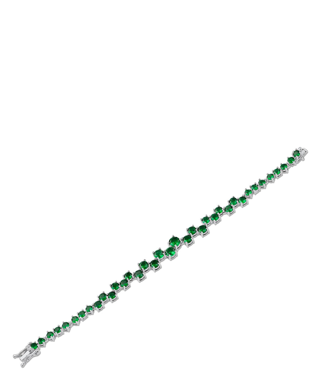 Round CZ Scattered Bracelet