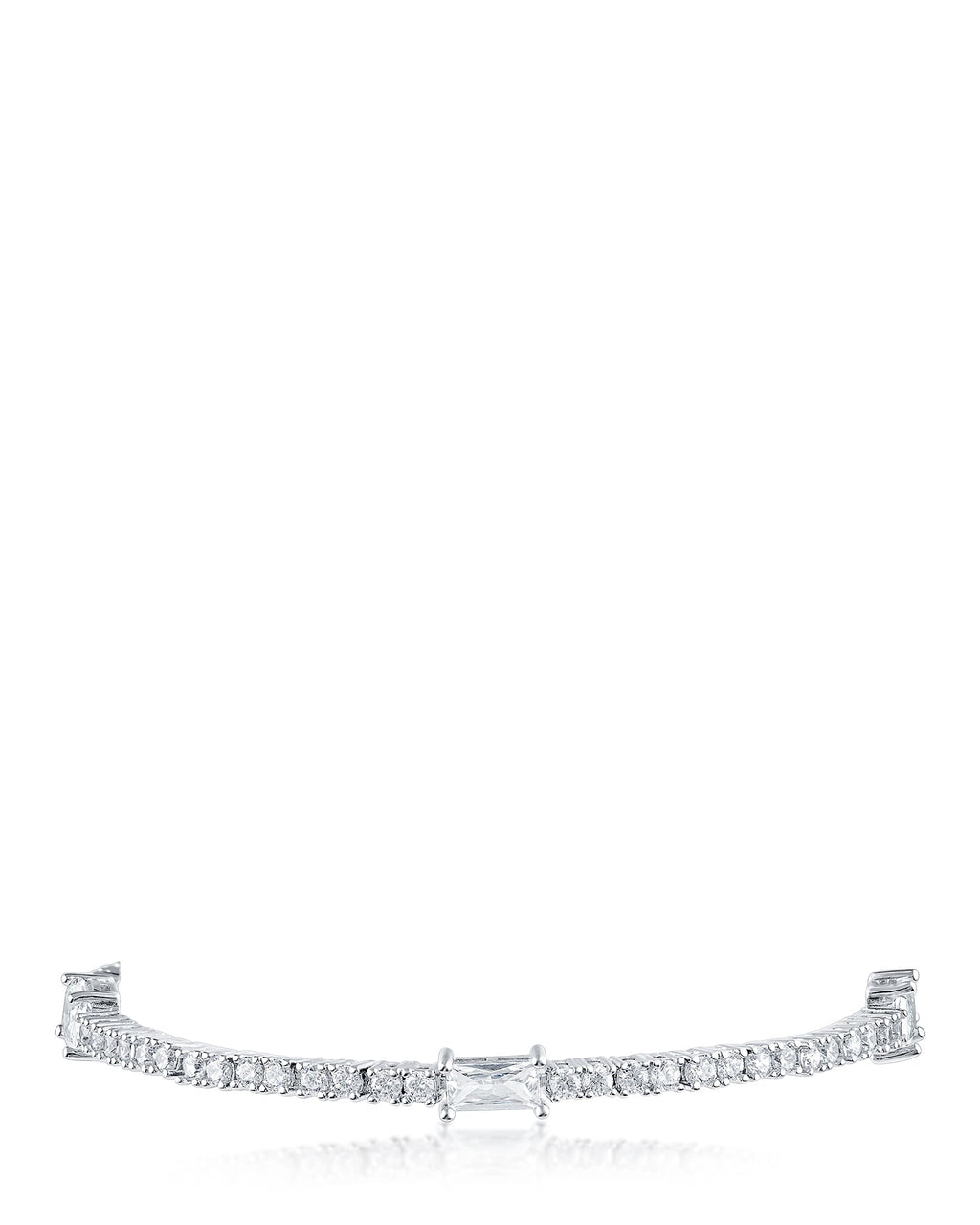 Round and Multi Shape CZ Bracelet