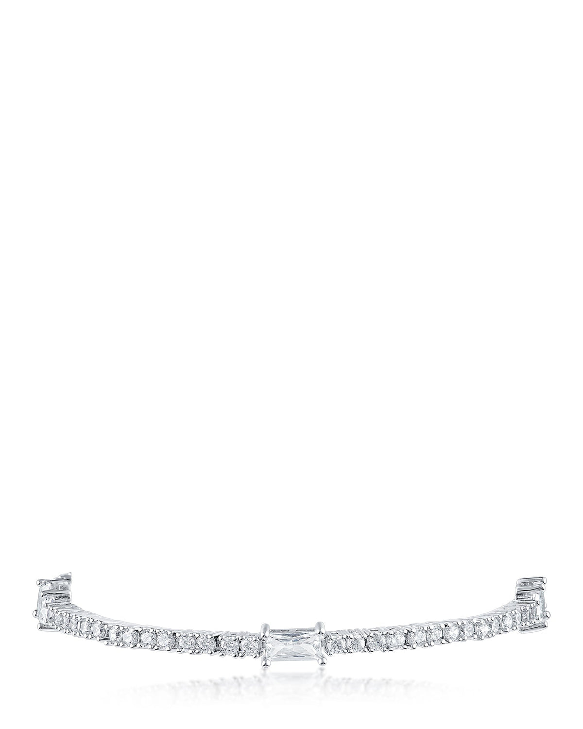 Round and Multi Shape CZ Bracelet