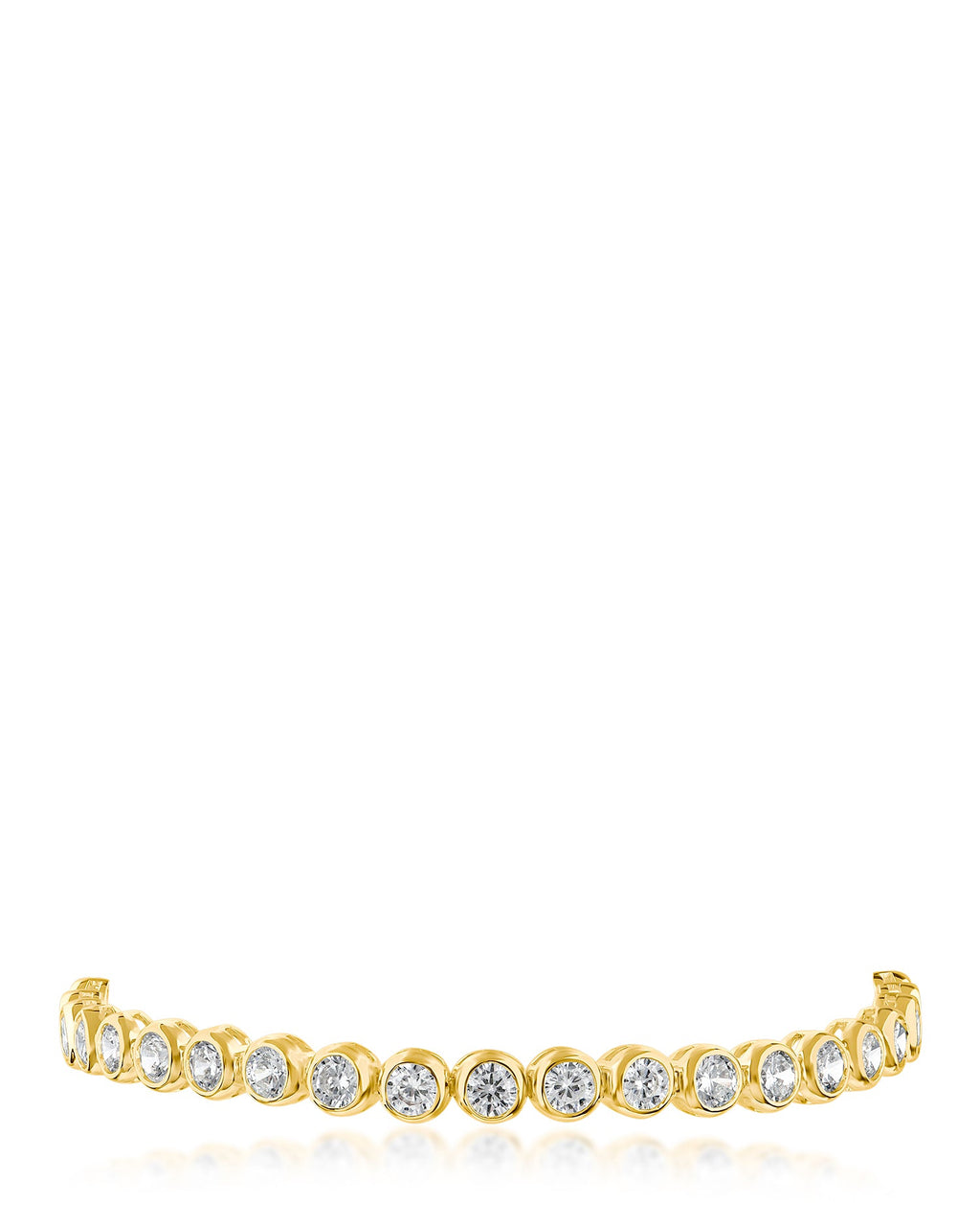 Round Bezel Set CZ Bracelet