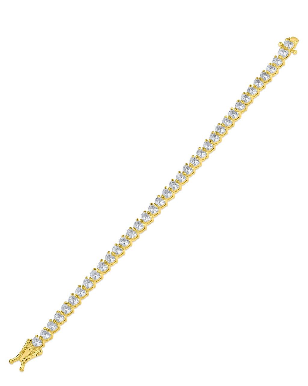 Heart CZ Tennis Bracelet