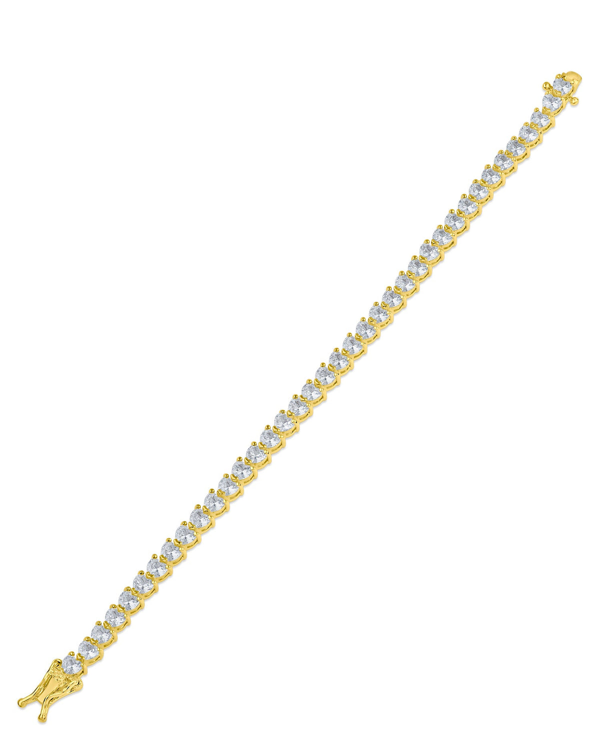 Heart CZ Tennis Bracelet