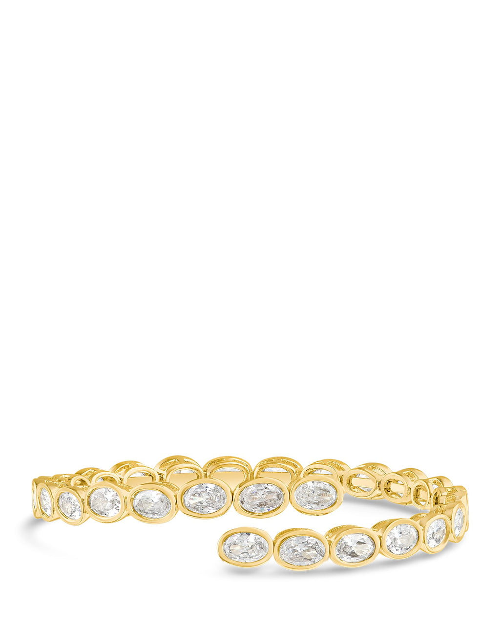 Oval CZ Wrap Bracelet