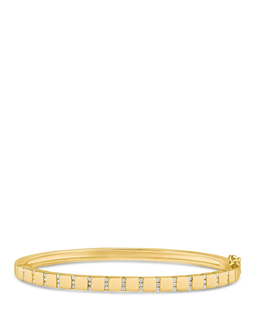 Pave CZ Stripe Bangle