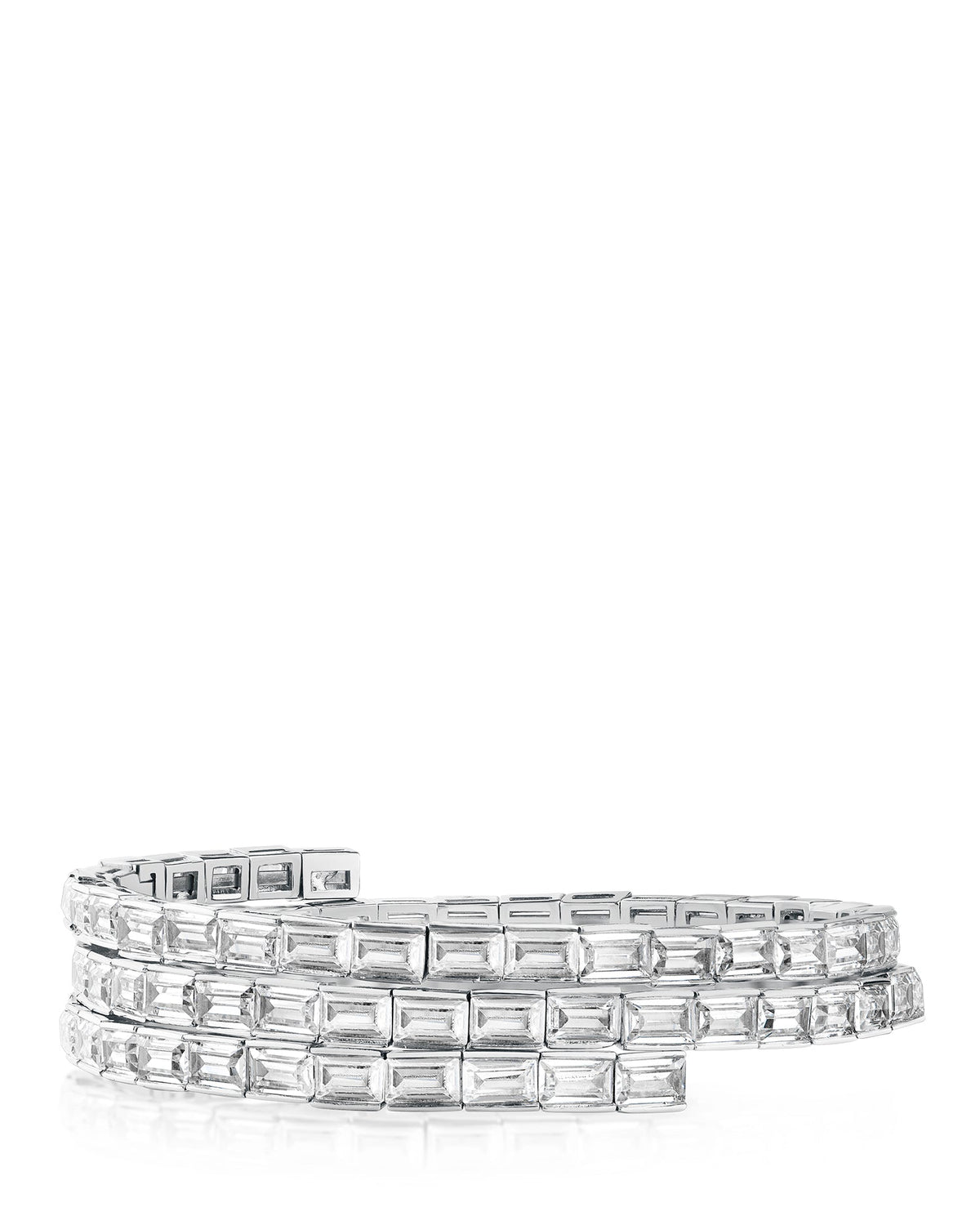 Baguette CZ Wrap Bracelet