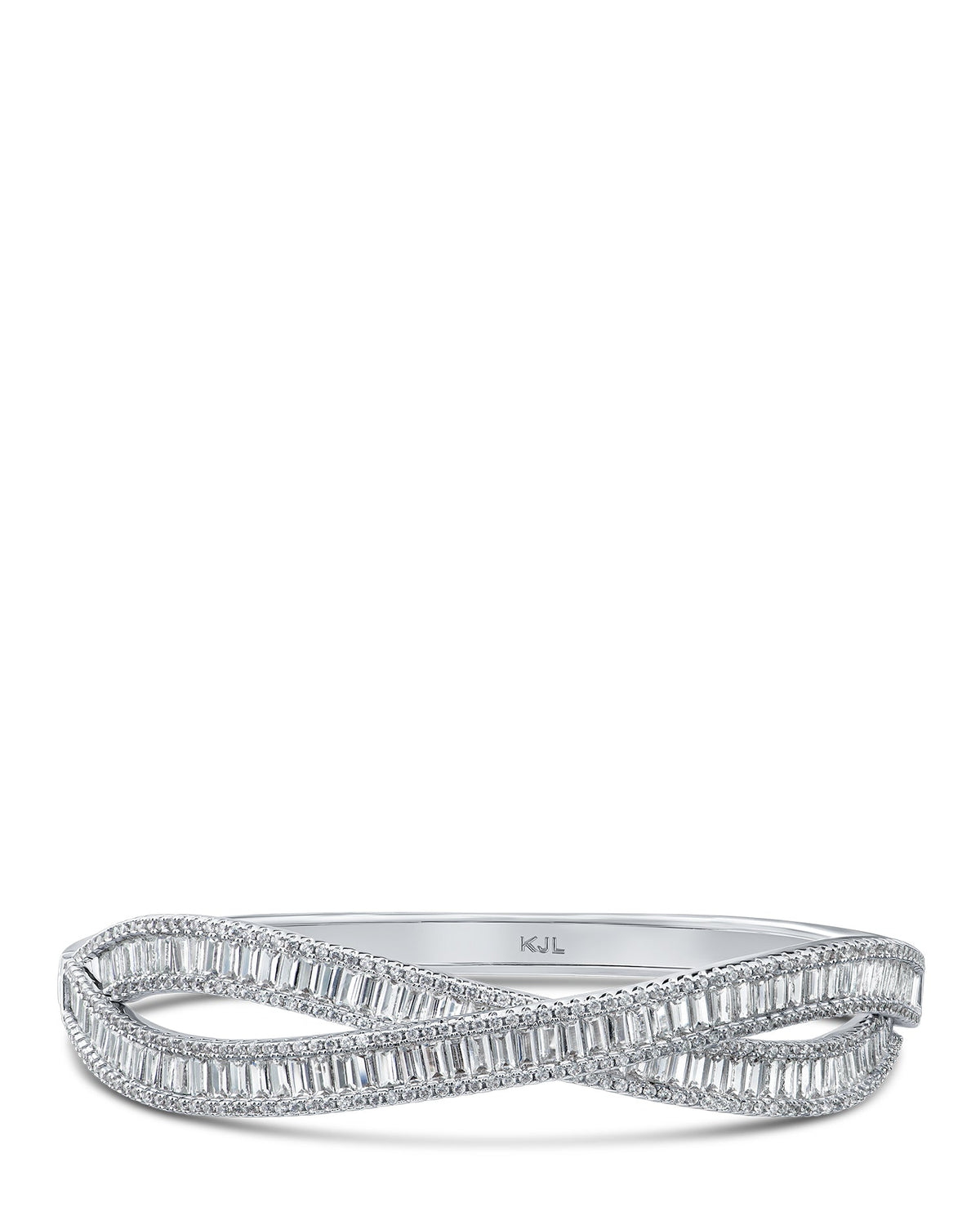 Baguette CZ Overlap Bracelet