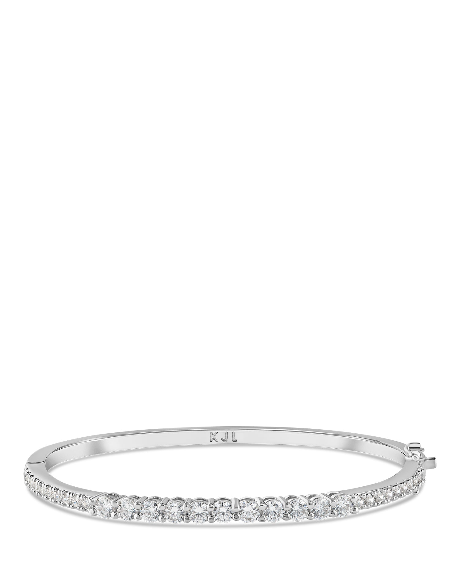 Graduated Round CZ Bangle