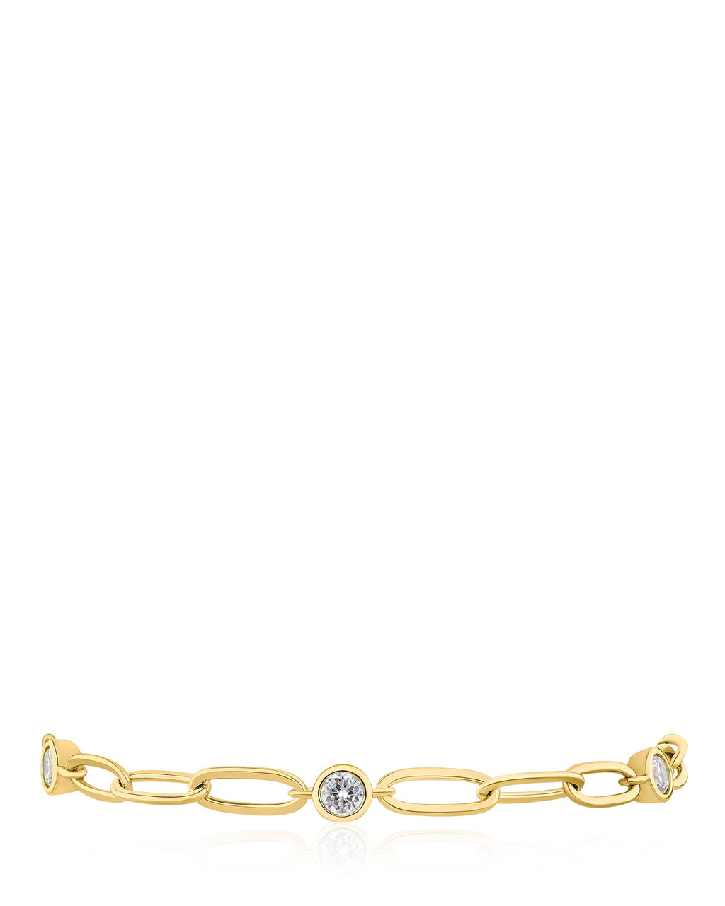 CZ Link Station Bracelet