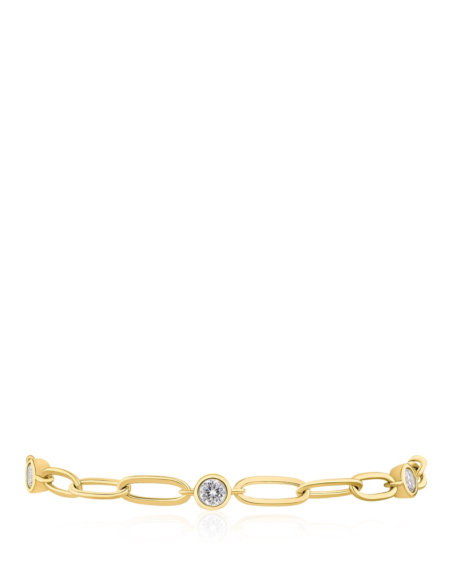 CZ Link Station Bracelet