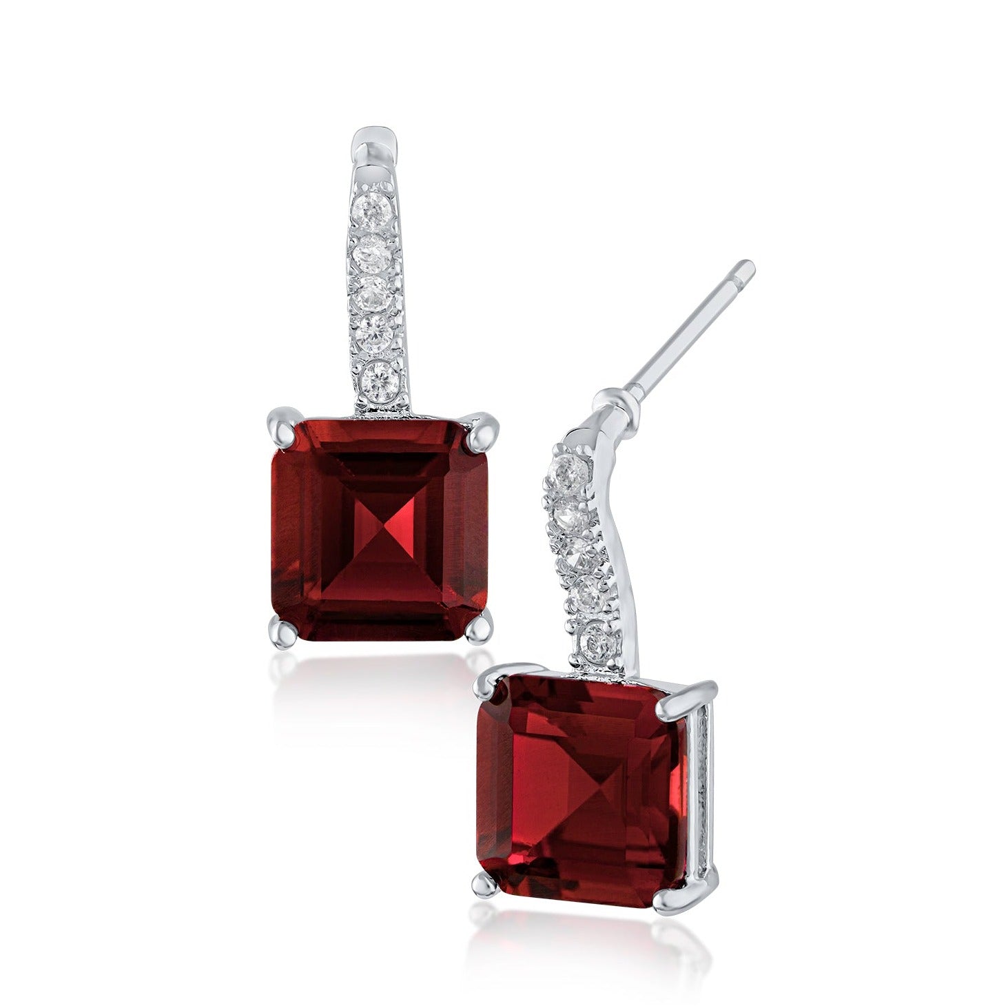 Asscher Drop Earrings