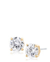 Luxe Round Stud Yellow Gold Setting