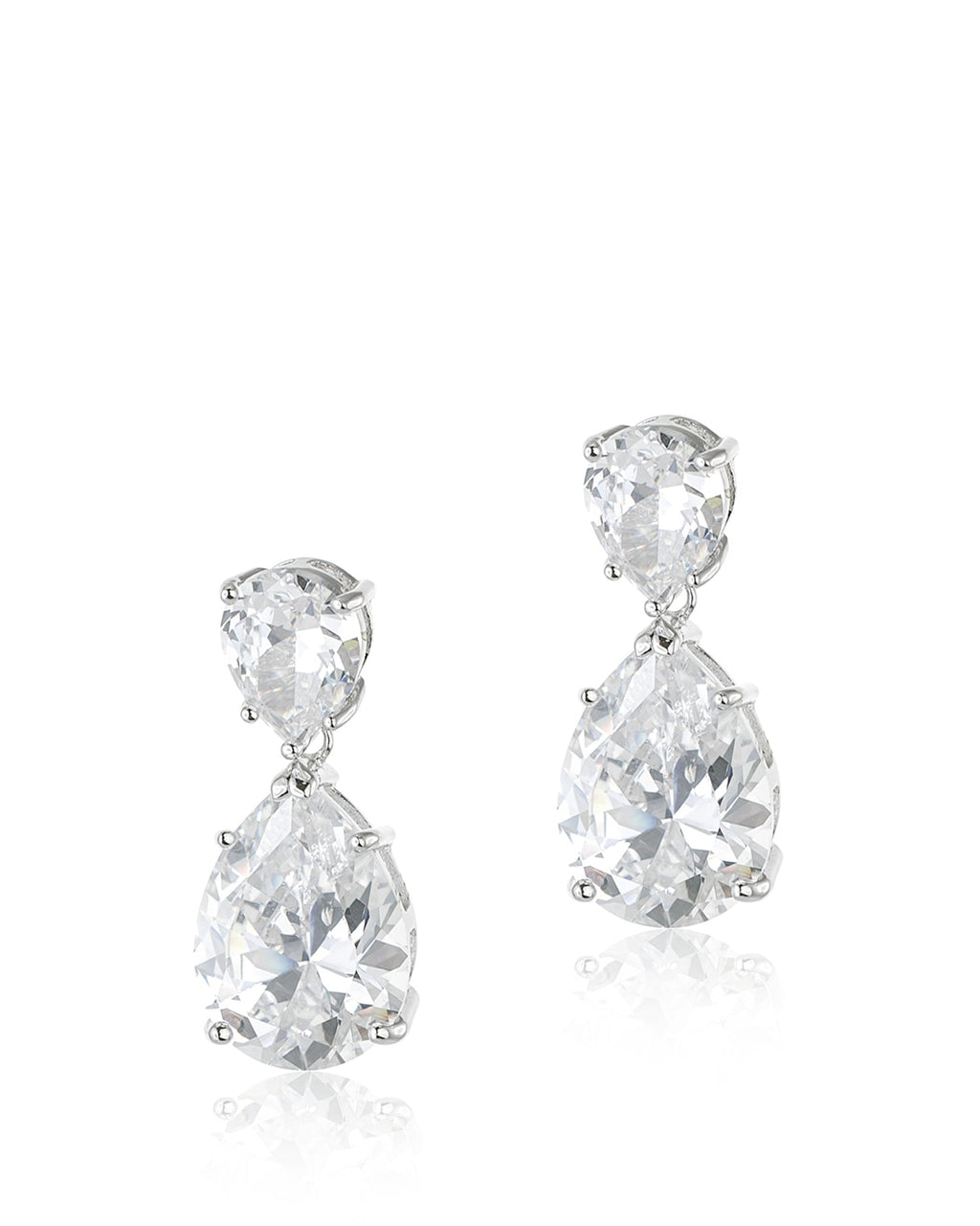 Double Pear Drop Earrings