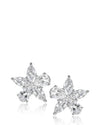 Pear and Marquise Shaped Stud Earrings