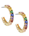 Rainbow Hoop Earrings