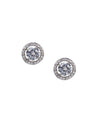 Round Stud Jacket Earrings