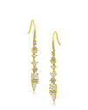 Multi Shape CZ Drop Earrings