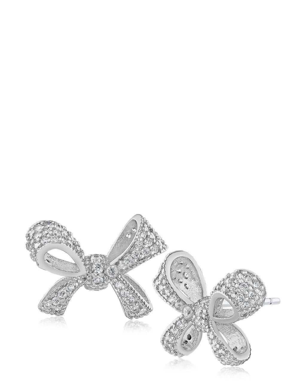 Pave Bow Earrings