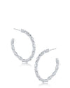 Marquis CZ Hoop Earrings