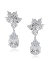 Pear CZ Statement Earrings
