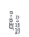Multi CZ Drop Earrings