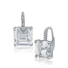Asscher CZ Drop Ear