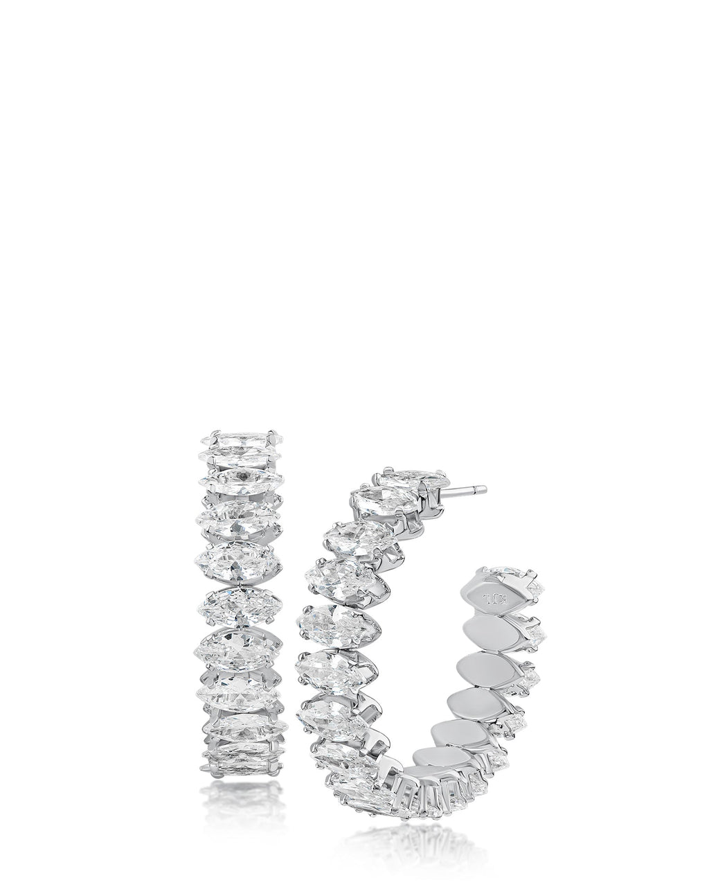 Marquise CZ Hoope Earrings