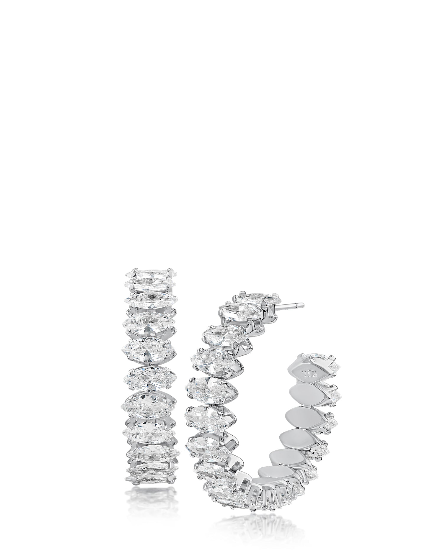Marquise CZ Hoope Earrings