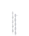 Marquise CZ Linear Drop Earrings