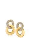 Pave Double Link Earrings
